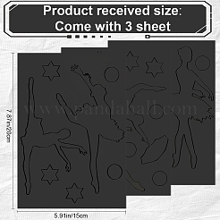 Specchio acrilico autoadesivo decorativo da parete&nbsp;AJEW-WH0518-24C