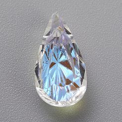 Pendentifs en strass en verre gaufré&nbsp;GLAA-J101-06A-001SI