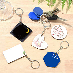Sublimation leer Schlüsselanhänger&nbsp;AJEW-CJC0015-003