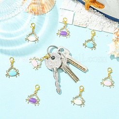 8 pendentif décoratif en forme de crabe&nbsp;HJEW-YW00322