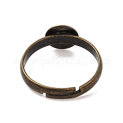 Antico bronzo ottone basi anello di barretta pad regolabili&nbsp;X-EC541-NFAB