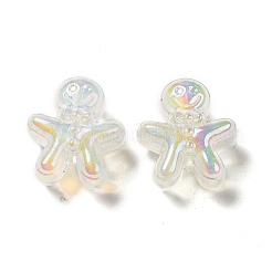 Placage uv perles acryliques irisées arc-en-ciel&nbsp;PACR-M002-11B