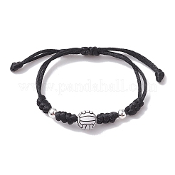 Ensembles réglables de bracelets de perles tressés de fil de nylon&nbsp;BJEW-JB10079