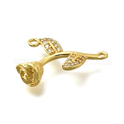 Perline zirconi micro pave  in ottone&nbsp;KK-D295-11G