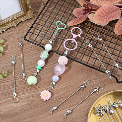 24 barra de llavero de acero inoxidable con cuentas para hacer joyas y manualidades.&nbsp;AJEW-SC0031-55A