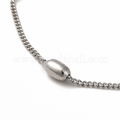 Bracciali a catena in acciaio inossidabile 304 anti-ossidazione&nbsp;BJEW-P292-01P