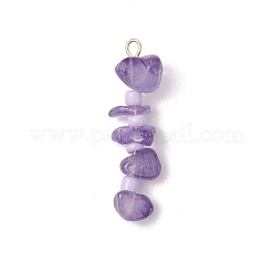 8 pieza de colgantes con cuentas de chips de piedras preciosas mixtas de 8 estilos&nbsp;PALLOY-JF03317-01