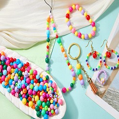 140 g de perles acryliques opaques&nbsp;OACR-SZ0001-58