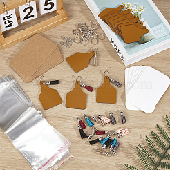 DIY-Kits zur Herstellung von Schlüsselanhängern aus PU-Leder&nbsp;DIY-OC0014-34