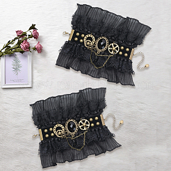 Armbänder aus Polyester-Spitzenkordel im Lolita-Stil&nbsp;BJEW-WH20005-005
