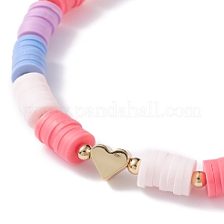 Set di bracciali fatti a mano con perline in argilla polimerica&nbsp;BJEW-TA00043-03