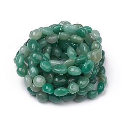 Bracelets de perles extensibles en aventurine verte naturelle&nbsp;BJEW-K213-E01