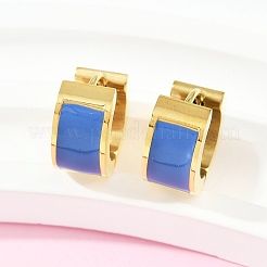 Pendientes de aro esmaltados de acero inoxidable 304&nbsp;EJEW-K268-20G-04