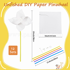 Papier & PVC blanko DIY Windräder Handwerk für Kinder Kunst und Handwerk&nbsp;FIND-CP0003-26A