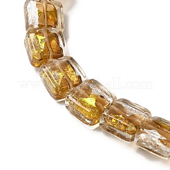 Handgefertigte Bunte Malereiperlen aus Goldfolie und Silberfolie&nbsp;FOIL-C001-01A-05
