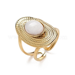 Anillos de puño abiertos de acero inoxidable 304 con revestimiento iónico (IP)&nbsp;RJEW-F167-01G-07