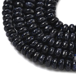 Chapelets de perles en pierre d'or bleue synthétique&nbsp;G-K343-C52-01A