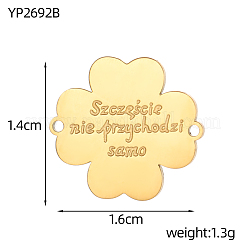 Fiore con connettori a conchiglia in acciaio inossidabile 304&nbsp;STAS-OY004-63G