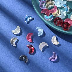 35pcs transparente sprühlackierte Glasperlen&nbsp;GLAA-YW0001-74