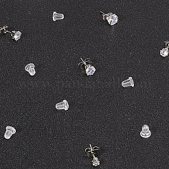 1 Set minimalistische Zirkonia Ohrstecker aus Edelstahl&nbsp;EJEW-BBC0002-03