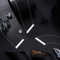 8 collier pendentif en acier inoxydable 304&nbsp;NJEW-FH0001-15P