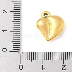 Ciondoli a forma di cuore in acciaio inossidabile 304&nbsp;LS-STAS-R162-01G-06