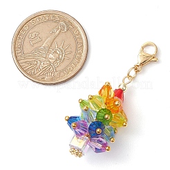 Décorations suspendues en perles de verre pour sapin de Noël&nbsp;HJEW-JM02552