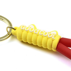 Portachiavi in corda di pvc con stampa zampa di gatto&nbsp;KEYC-B015-03LG-04