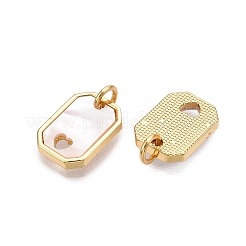Messing & Muschel Charms&nbsp;KK-N254-212G