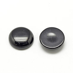 Synthetische schwarze Steincabochons&nbsp;G-R416-20mm-46-1