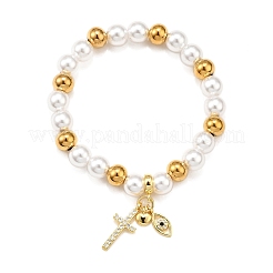 Bracelets en laiton stretch&nbsp;BJEW-C098-07A