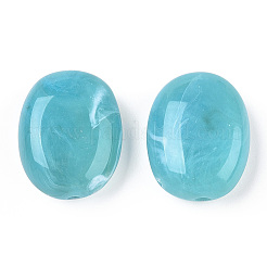 Nachahmung Edelstein oval Acryl-Perlen&nbsp;OACR-R047-13