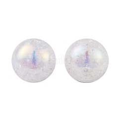Perles acryliques bicolores irisées arc-en-ciel plaquées UV&nbsp;LS-PACR-C009-04A