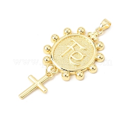 Pendentifs grands en laiton&nbsp;KK-CBA459D-02G-01