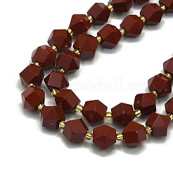 Filo di perle di diaspro rosso naturale&nbsp;G-I376-A14-01