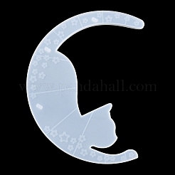 Mondform schwebendes Regal DIY Silhouette Silikonformen Kit&nbsp;DIY-G093-02D