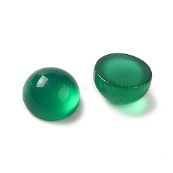 Natürlicher grüner Onyx-Achat (gefärbt und erhitzt) Cabochons&nbsp;G-P521-01B