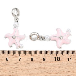 Legierung Emaille europäische baumeln Charms&nbsp;AL-CBAC2D3-01P-03