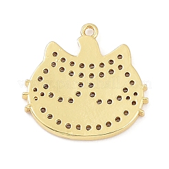 Cremagliera in ottone placcatura pendenti zirconi&nbsp;KK-D031-08G-02