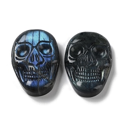 Natürliche Labradorit-Cabochons mit Gravur&nbsp;G-C097-01B