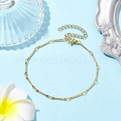 Messing-Gliederkettenarmbänder für Frauen und Männer&nbsp;BJEW-JB10274-01