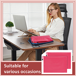 24 pochette zippée en tissu bicolore pour dossiers&nbsp;ABAG-DR0001-20