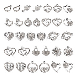 32 stücke 16 stil legierung strass anhänger&nbsp;ALRI-TA0001-16