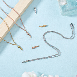 DIY-Halsketten-Kits aus 304 Edelstahl&nbsp;DIY-UN0002-09