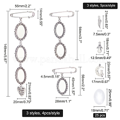 4 Stück Broschennadel aus Eisen&nbsp;DIY-CA0002-71