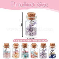 18cs 6 Stile Glas Wunschflasche Display Dekoration&nbsp;PALLOY-HY00118