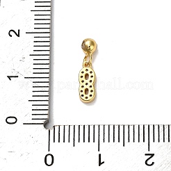 925 breloque européenne en argent sterling avec micro pavé de zircones cubiques transparentes&nbsp;STER-A045-01G-8