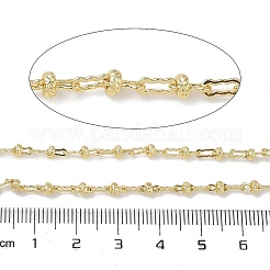 Gewellte rechteckige Gliederketten aus Messing&nbsp;CHC-H116-03G