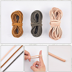 Cordons plats en cuir de vachette de 5 m&nbsp;WL-GF0001-27A-03