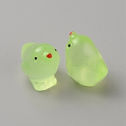 Décoration d'exposition de poussins en résine lumineuse&nbsp;RESI-WH0038-10C